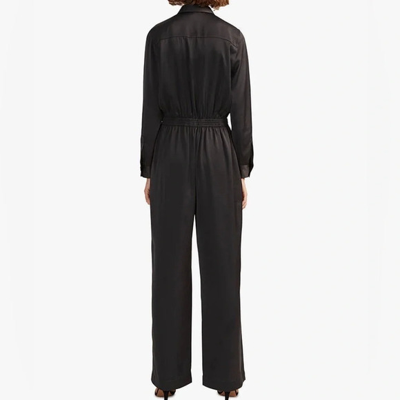 French Connection Enid Crepe Jumpsuit in Dark Slate - NEW- Size 10 - Picture 2 of 9